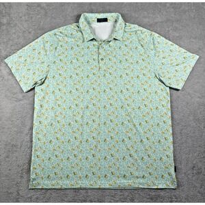 Coast Slipknot Men's Beer Mugs Short Sleeve Performance Golf Polo Green Size XL